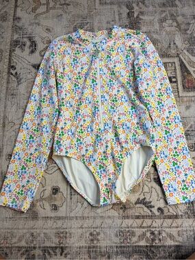 Quince girls long sleeve swimsuit